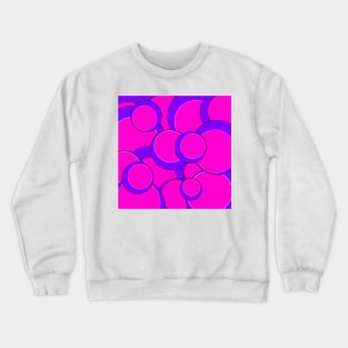 purple pop art pattern Crewneck Sweatshirt